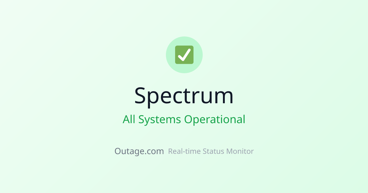 Is Spectrum Down? Real-Time Status & Outage Map