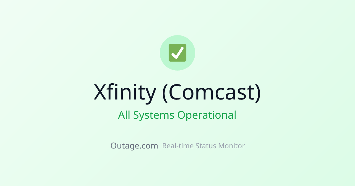 Is Xfinity (Comcast) Down? Real-Time Status & Outage Map