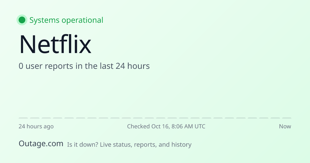 Is Netflix Down in Japan? Live Status October 16, 2026