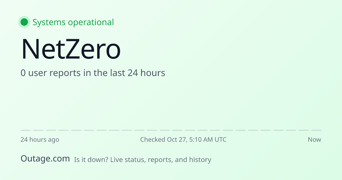 Is NetZero Down? Live Status & Outage Map (Oct 22)