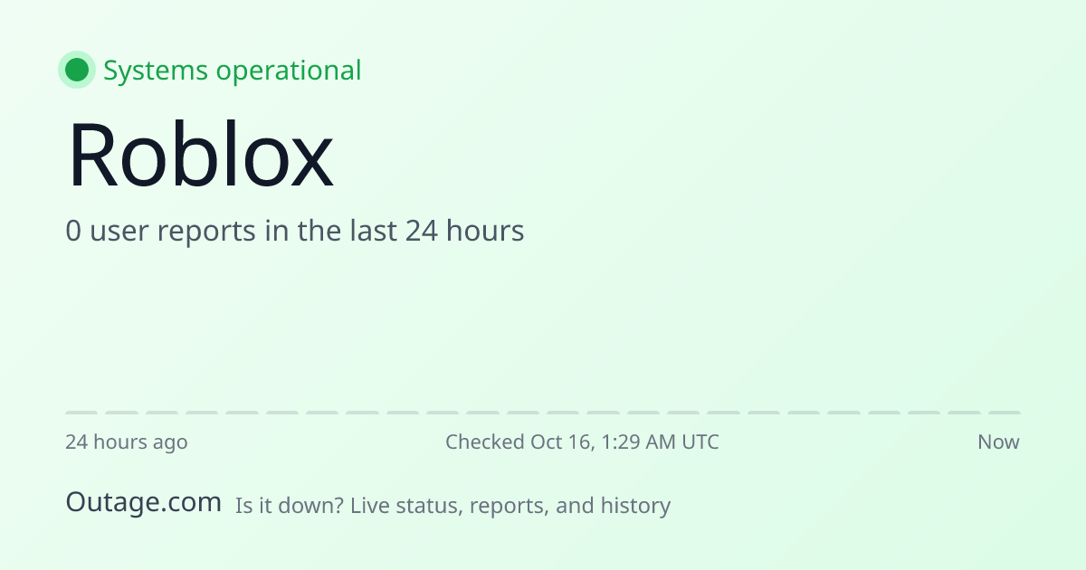 Is Roblox Down? Real-Time Status & Outage Map