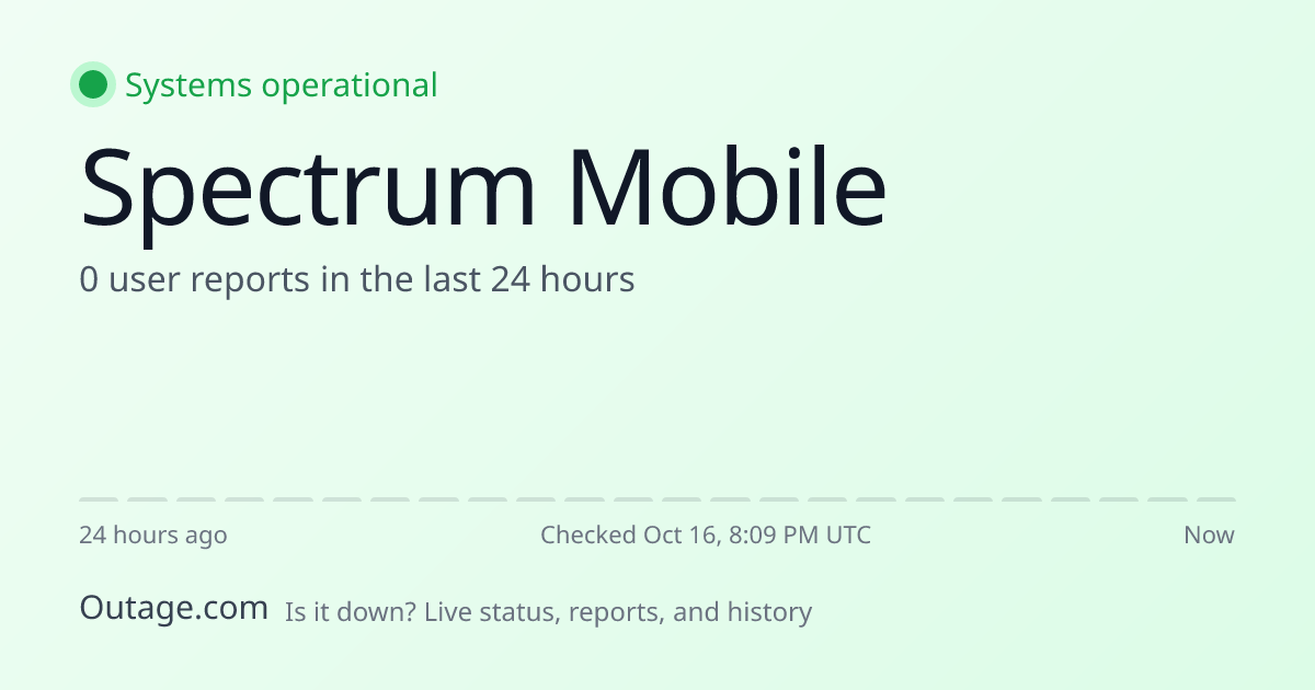 Is Spectrum Mobile Down? Real-Time Status & Outage Map