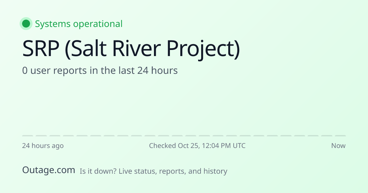 SRP (Salt River Project) Outage History: Past Incidents & Uptime ...